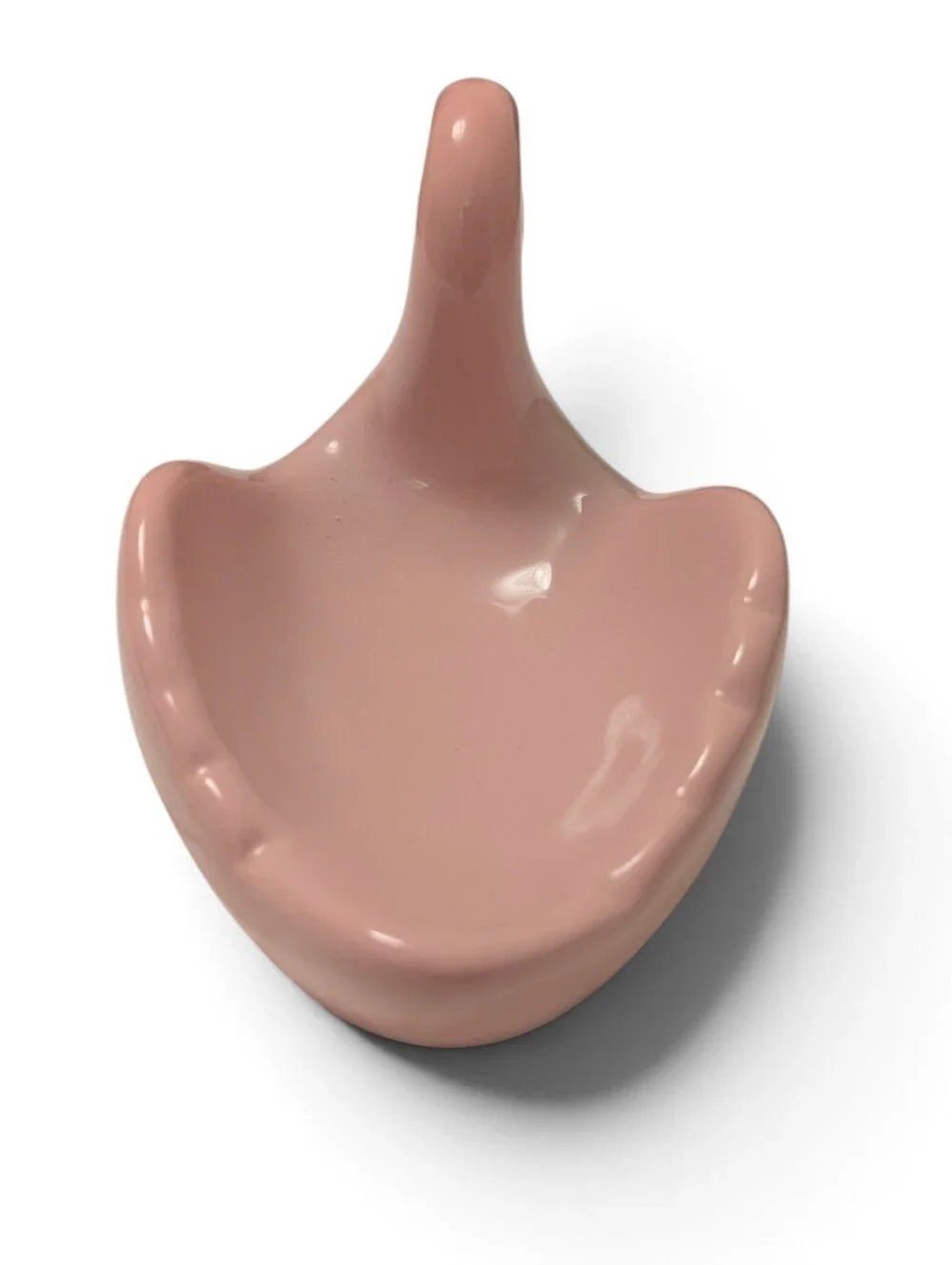 VINTAGE Ceramic Swan Soap Dish Blush Pink Retro Classic